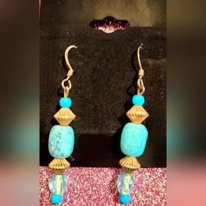 Turquoise and Silver Earring